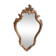 Old golden mirror with leaf   43x70cm