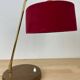 Vintage wood and brass lamp, 1950s