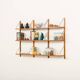Danish mid century teak shelving unit, 1960s