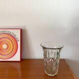 Large faceted flared art deco vase