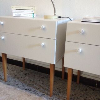 Pair of Scandinavian nightstands
