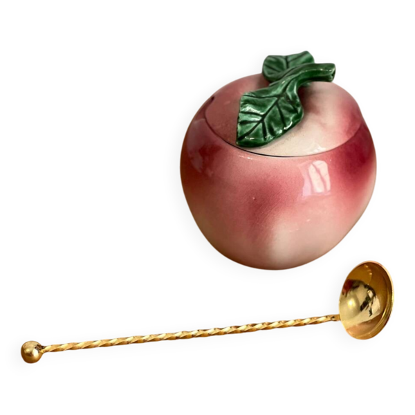 Sucrier barbotine forme pêche