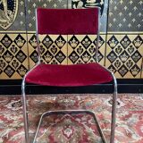 Set of 6 1970 Roche Bobois chrome chairs