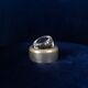 Joe Colombo Biglia Crystal and Metal Ashtray for Arnolfo di Cambio Italy 1970
