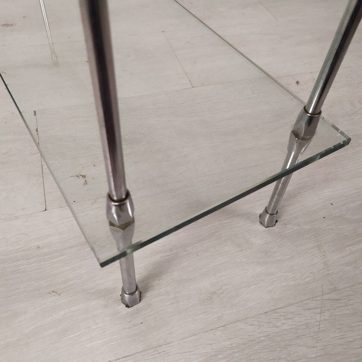 Chrome vintage console, 1970s