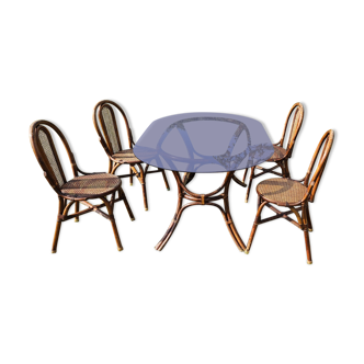 Salle A Manger Rotin Et Cannage Vintage