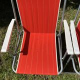 Pair of 70s folding camping chairs