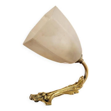 Vintage gold metal wall lamp