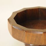 Vintage Wooden Coupe - Geometric Design Octagonal Cut-Outs Centre Table