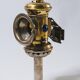 1900s brass bike lamp and original glasses