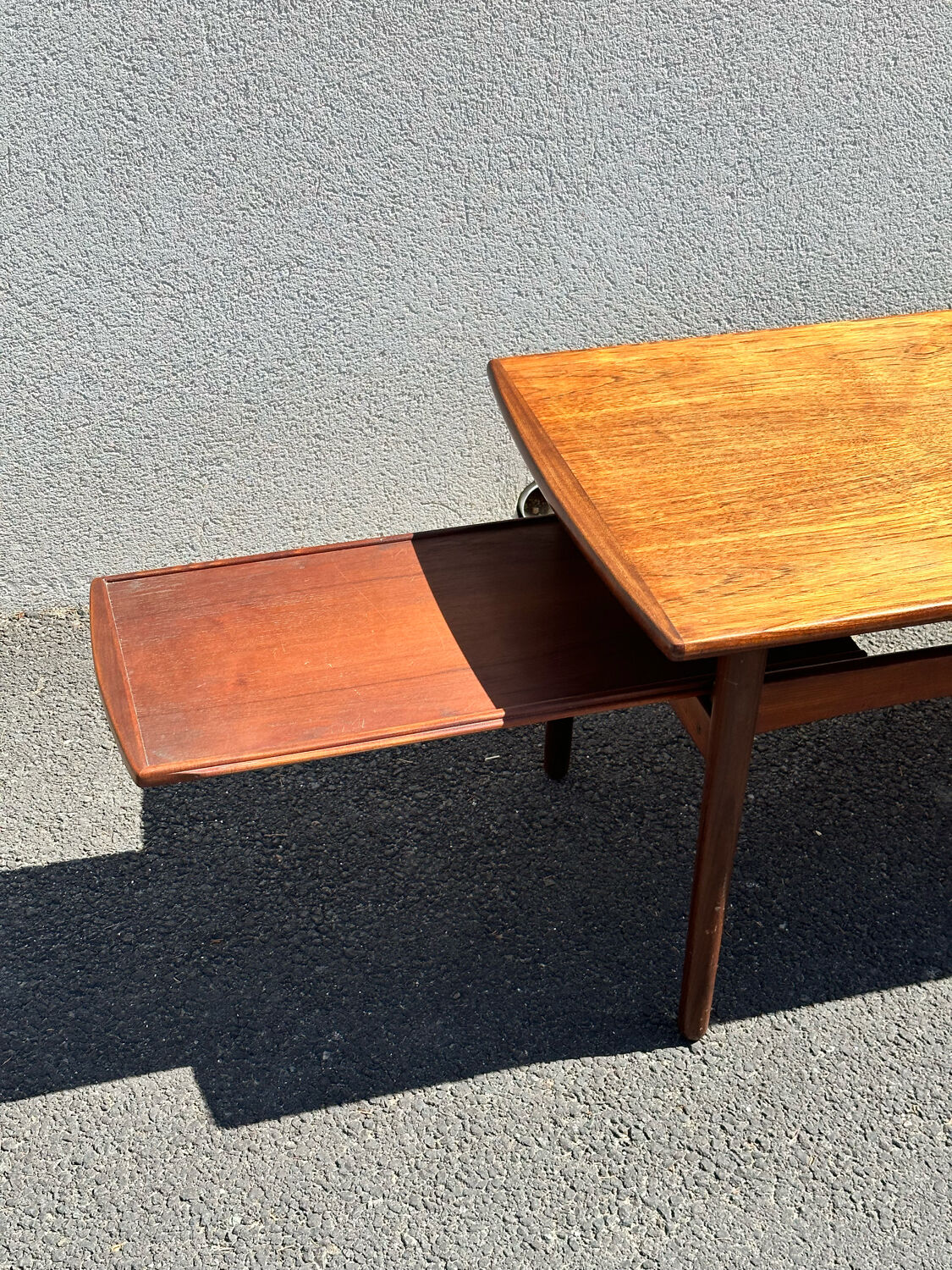 Bramin denmark coffee table, scandinavian teak design from the 60s
