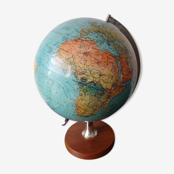 Globe terrestre mappemonde vintage Denmark Scan Globe