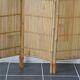 Screen 3 panels bamboo, rattan and wicker 1970 vintage
