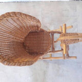 Horse rocking rattan
