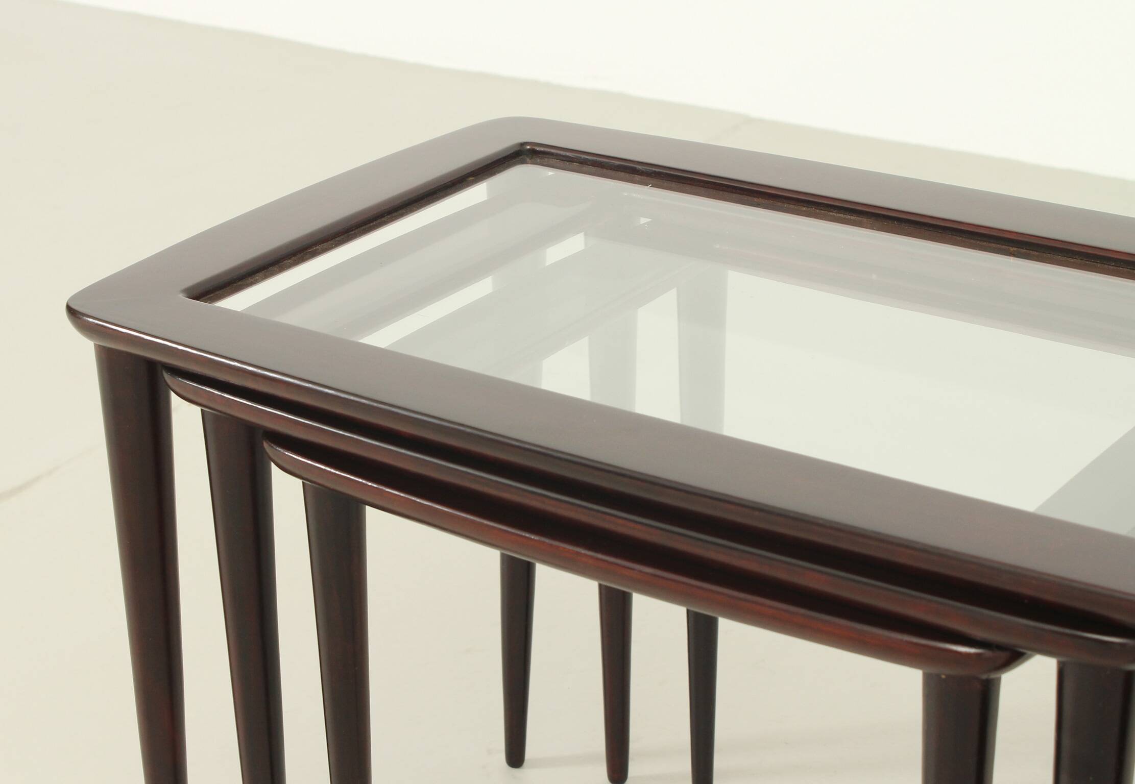 Set of nesting tables by Ico Parisi for De Baggis, Italy, 1955.