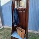 Wooden coat rack trunk