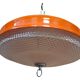 Lampadario Vintage Anni '70 Space Age – Arancione e Cristallino – Ø 38cm