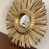 Golden wooden sun mirror “witch’s eye”