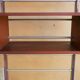 Vintage Scandinavian teak and aluminum coat holder