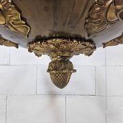 Antique Neo-Renaissance Greenman candle chandelier (Empire)
