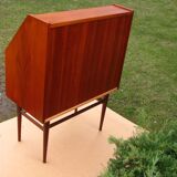 Secretaire with a key from the 1960s / 70s, Denmark, teak wood
