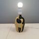 Rare tulip Søholm table lamp in ceramic by Noomi Backhausen 1970s.