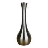 70s stainless steel vase, vintage, space age