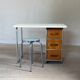 Bureau métal et bois vintage