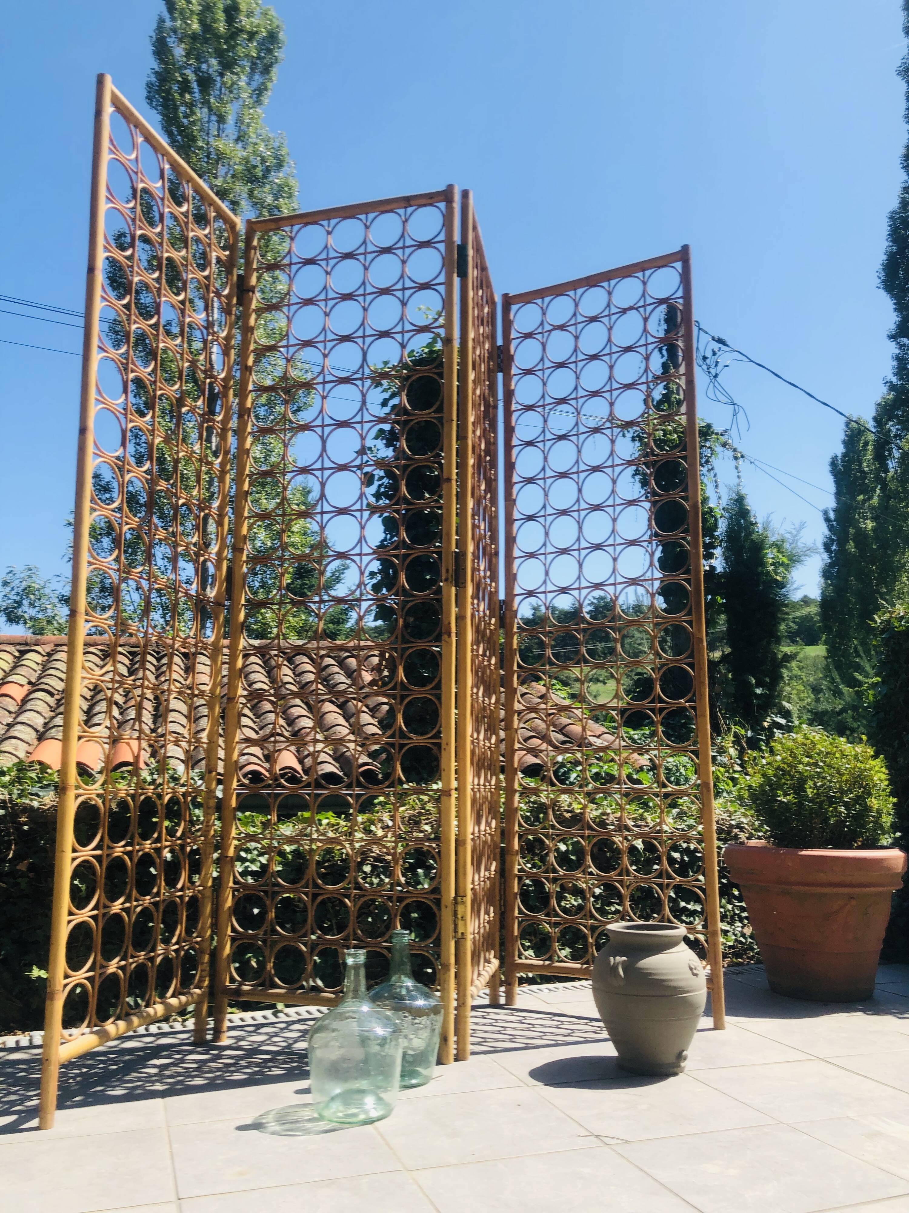 Rattan screen