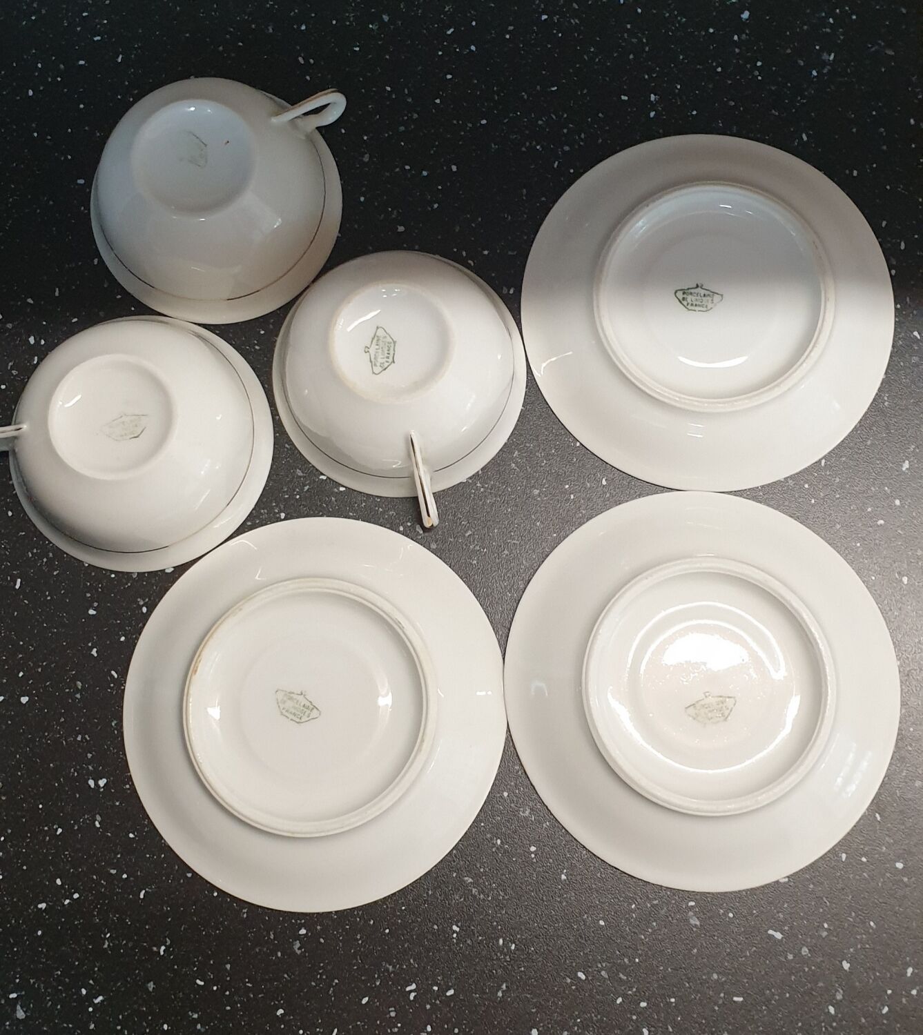Set of three coffee cups