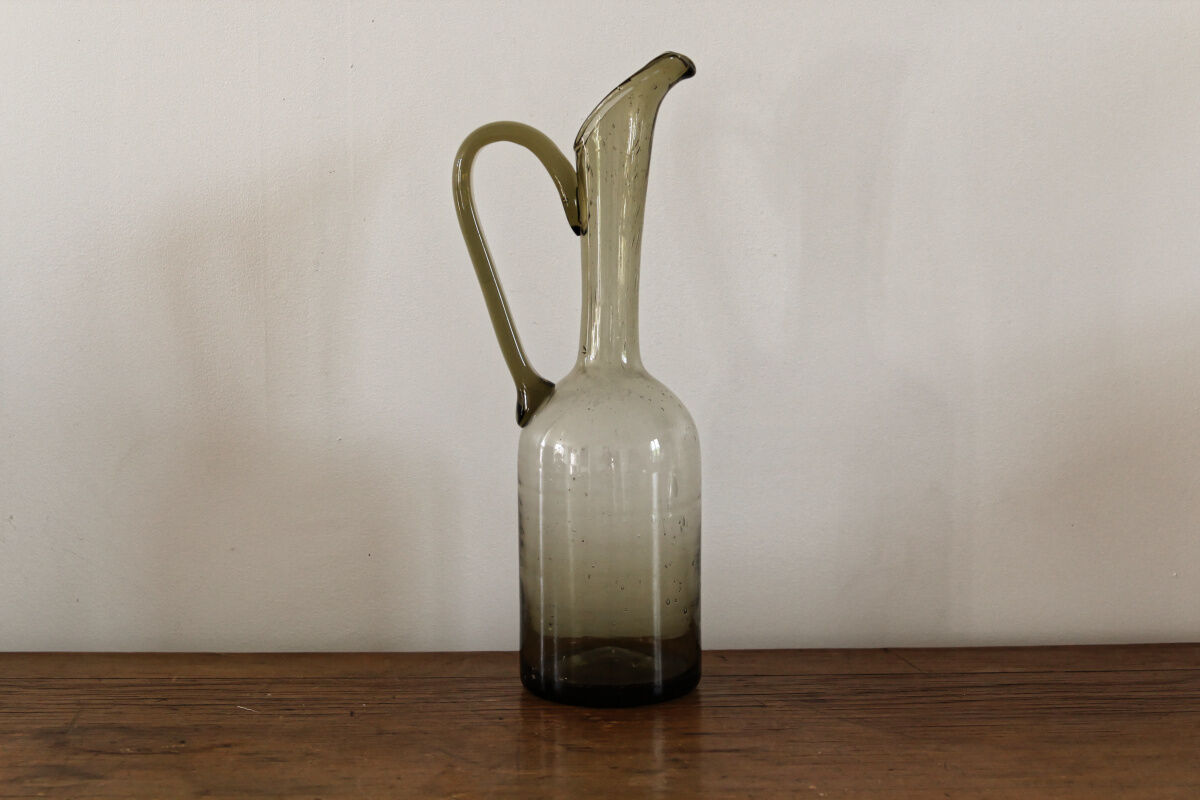 Blown glass ewer