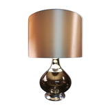 Lamp in glass and chrome