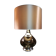 Lamp in glass and chrome