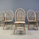Vintage Windsor Style Dining Chairs, 1960s - Set of 6