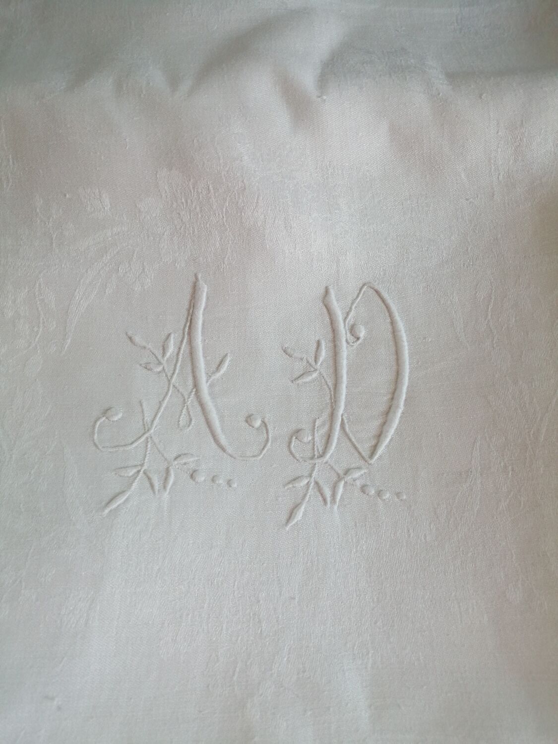 Nappes en damassé et ses 12 serviettes