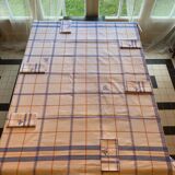 Nappe à carreaux brodee avec ses 6 serviettes brodées