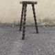 Turned wooden tripod stool 1960