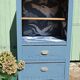 Buffet haut art deco rénové bleu
