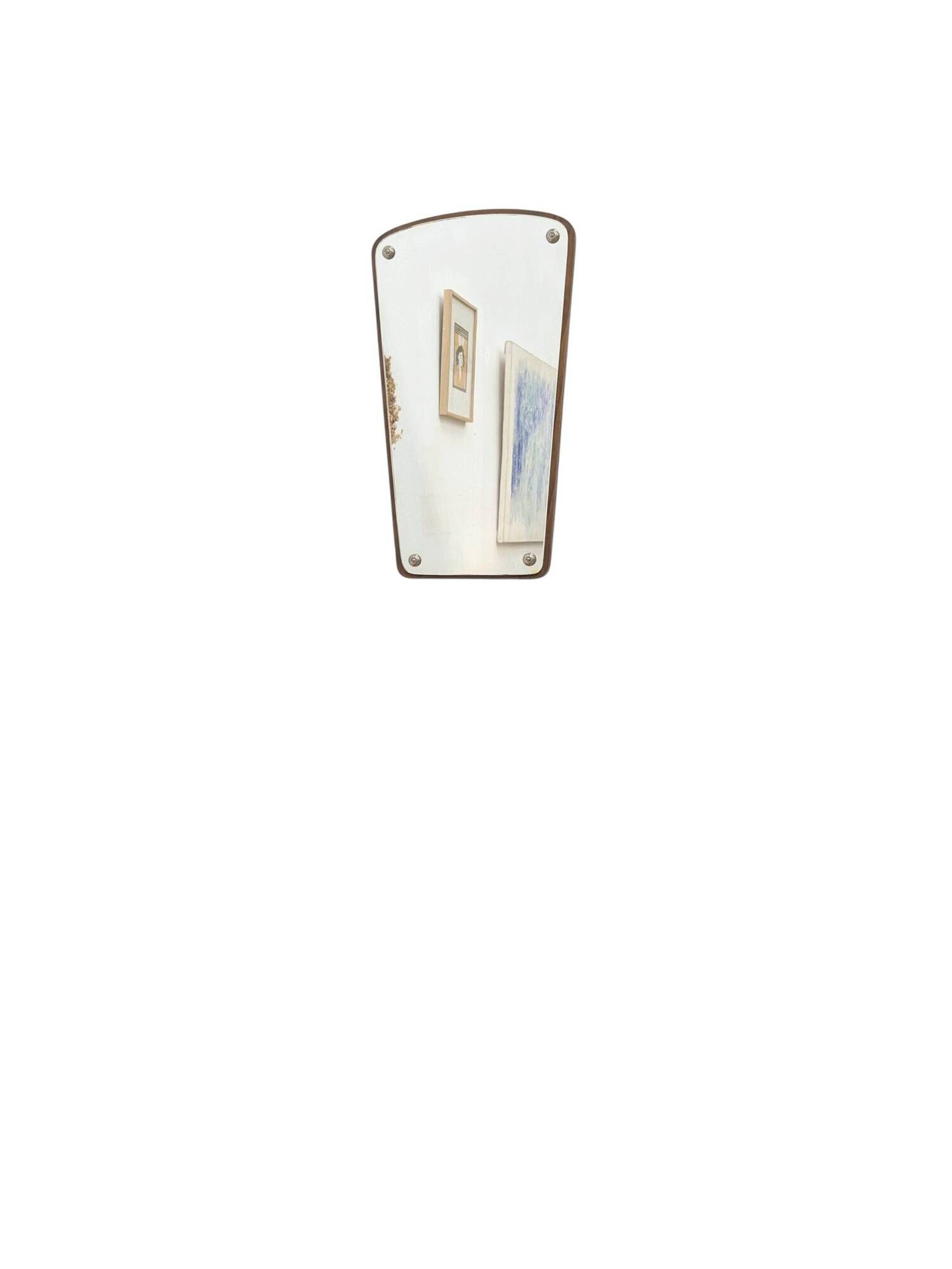 Scandinavian teak mirror