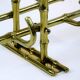 Bamboo-like coat rack in bronze