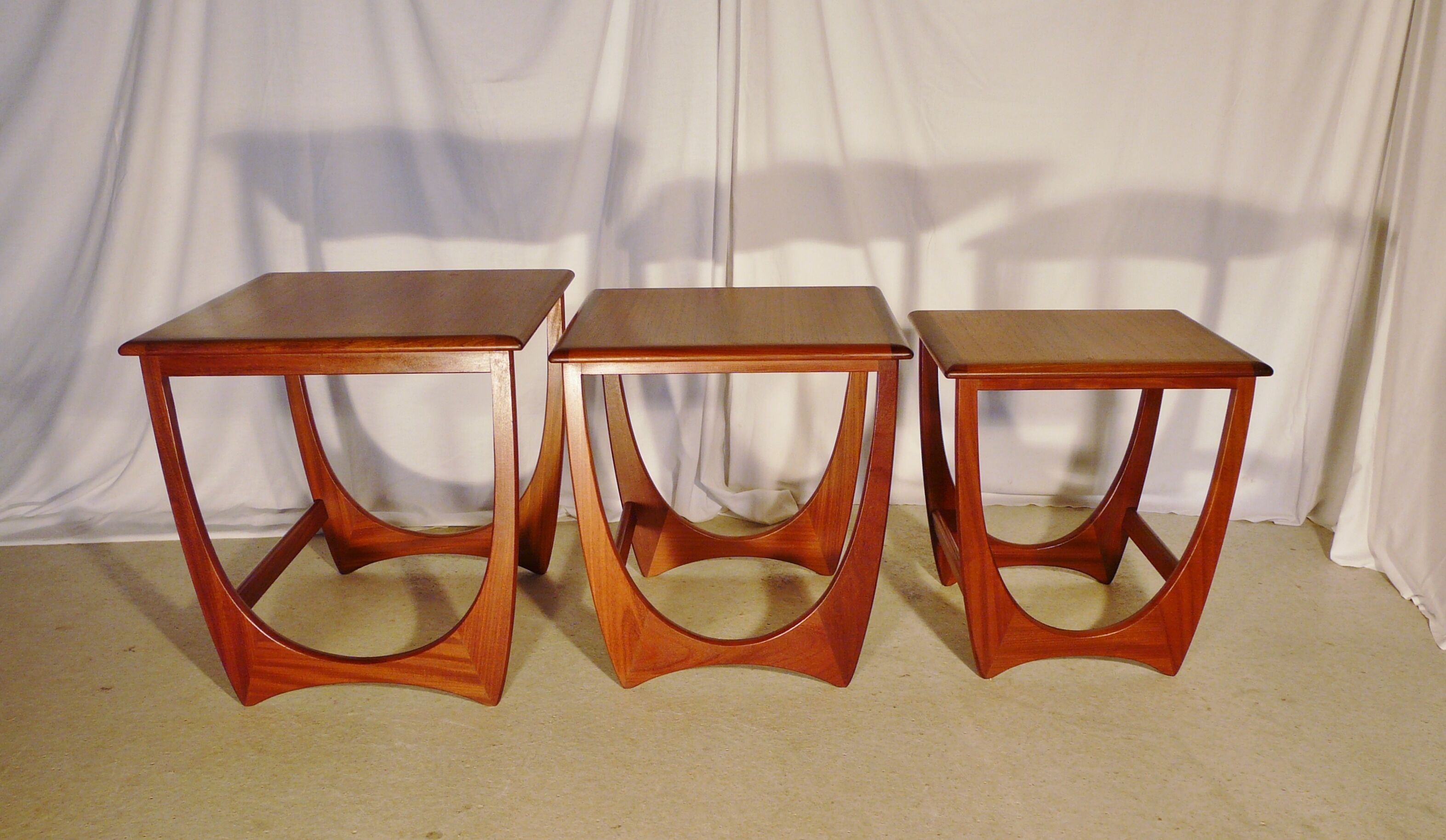 Scandinavian teak nesting tables brand G Plan