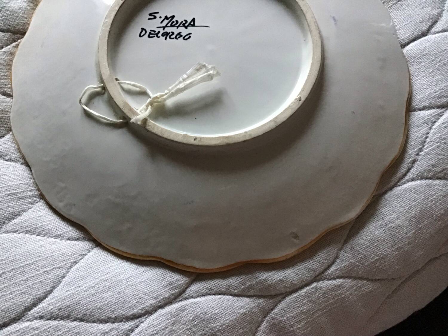 Ceramic plate S. Mora