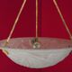 French vintage art deco 1930s pendant signed negra degue ceiling light