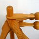 Satellite coat rack, 6 ball hooks on pivot, made of wood (pine)