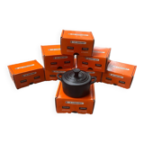 Lot de 7 mini cocotte en fonte le creuset