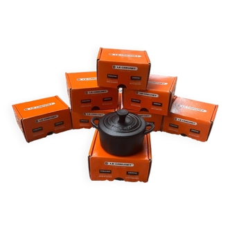 Set of 7 mini cast iron casserole dishes from Le Creuset