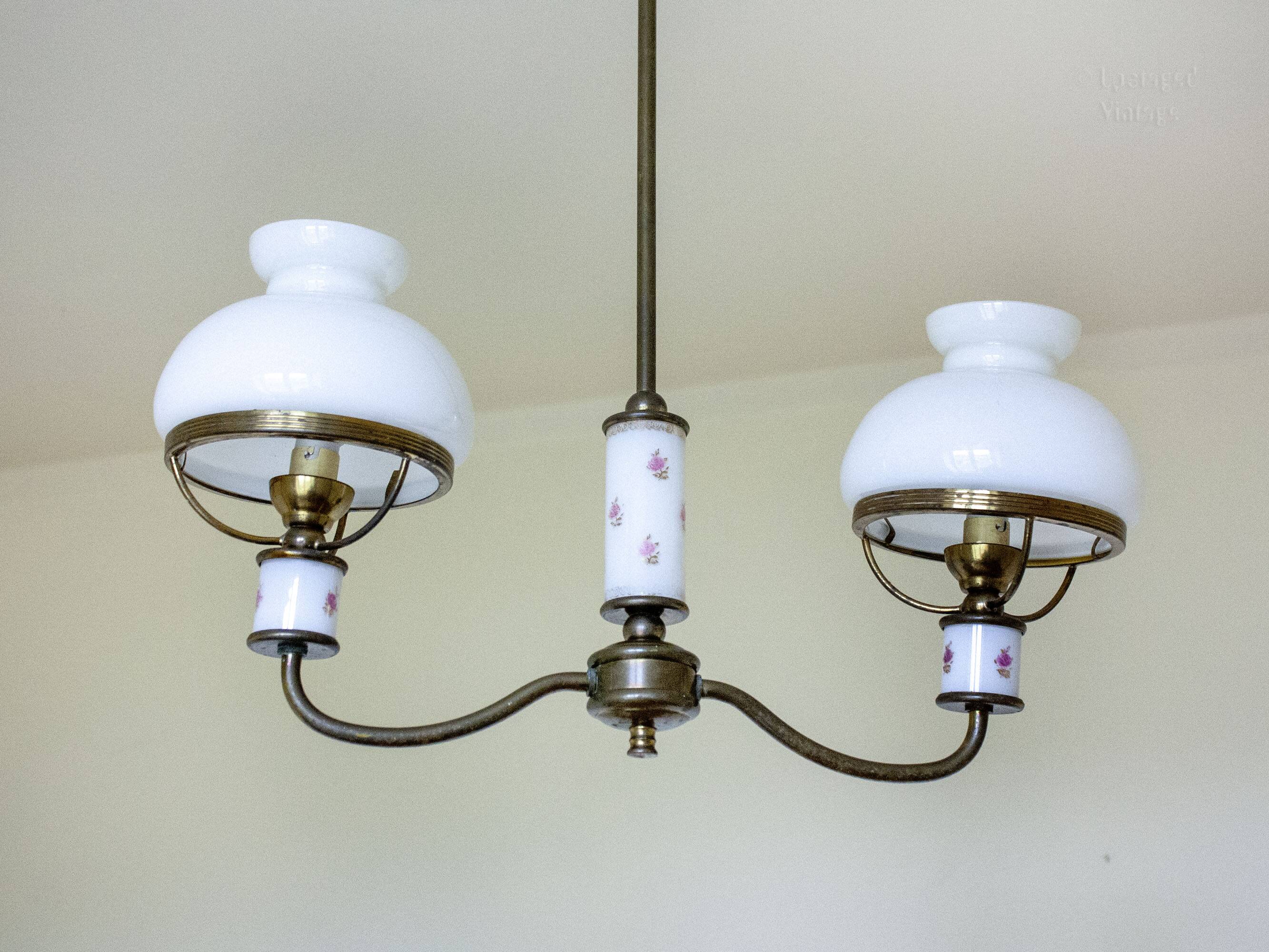 Vintage double ceiling light oil lamp style Lighting