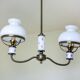 Vintage double ceiling light oil lamp style Lighting