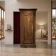 Vintage Louis Philippe style bonnetière wardrobe from the 1800s in cherry wood.