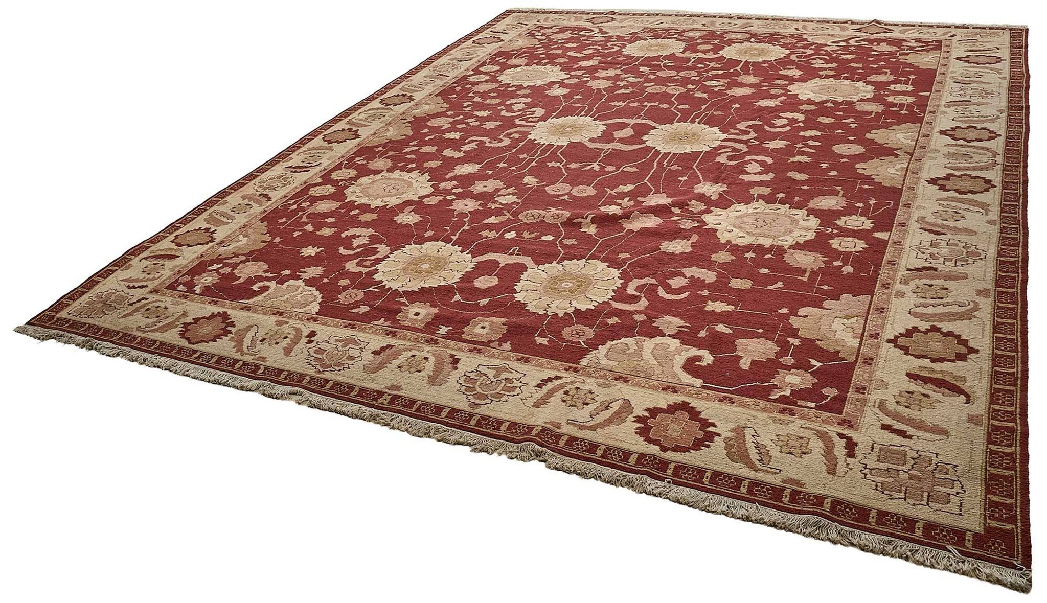 Turkish Handknotted Wool Oushak Rug 373 cm x 507 cm